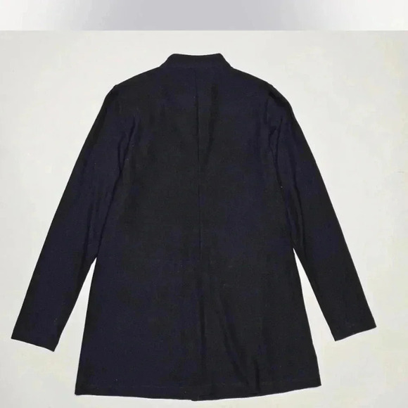 Eileen Fisher Black Lightweight Jacket w/ Standup Collar, size XXS - Picture 3 of 6